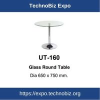 UT-160 Glass Round Table